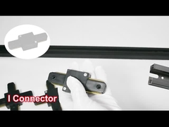 Cửa hàng quần áo 2 dây Spotlight Rail Track Nhôm dày