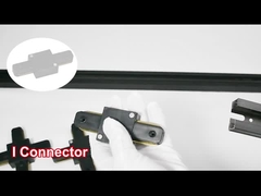 AC110-248V Hệ thống đèn chiếu sáng bằng đồng phẳng 2 dây Màu đen trắng