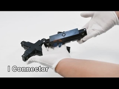 Đường ray LED đen OEM ODM 43-34mm Bốn dây và ba mạch