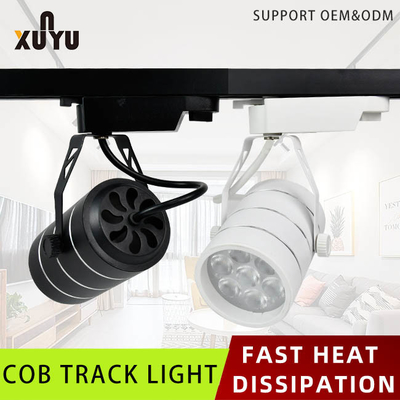 Đèn LED theo dõi 4000K 6500K Đèn chiếu sáng có thể điều chỉnh Tản nhiệt nhanh