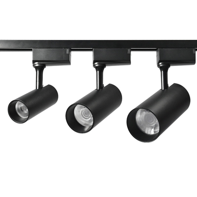 Cct 3000k \ 4000k Cob Track Light 30w 20w Cửa sổ cửa hàng quần áo màu đen