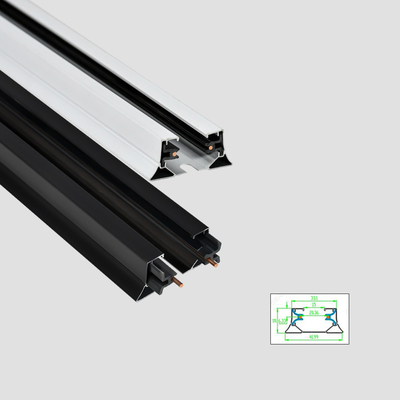 Hệ thống đường ray gắn trên bề mặt 2 dây 1m 2m cho các trung tâm mua sắm siêu thị