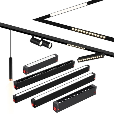 Điện áp cao 220V Magnetic Track Light Embedded Intelligent Led Spotlight Floodlight