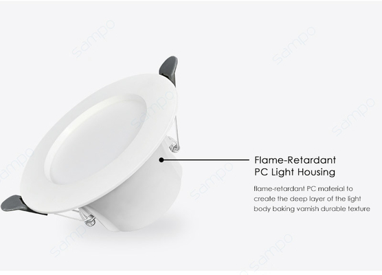 Đèn chiếu sáng âm trần 9W 12W LED 4000K 6000K Trang bị thêm hệ thống chiếu sáng âm trần vuông