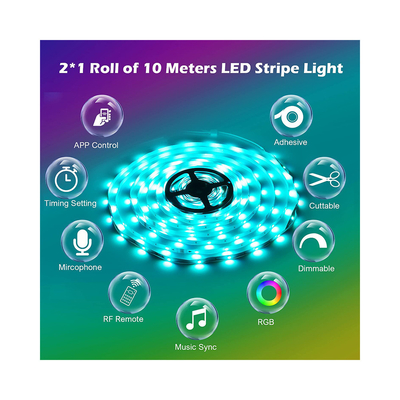 OEM SMD 5050 RGB Dải đèn LED thông minh Không thấm nước để trang trí