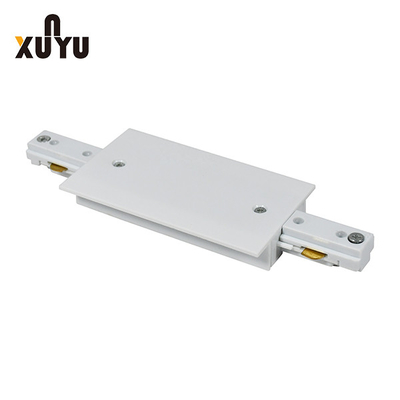Phụ kiện chiếu sáng đường ray 110-240V màu trắng Đầu nối đường thẳng 3 dây