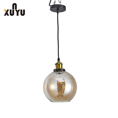 Nordic Retro Glass Cửa hàng cà phê Treo đèn chiếu sáng thương mại