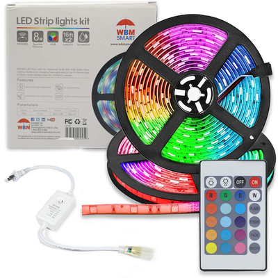 Điện áp cao 220V Rainbow Smart LED Strip Light Thanh đèn LED linh hoạt RGB