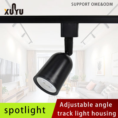 Đèn chiếu sáng đường ray tròn Gu10 2 dây 3 dây Đèn led âm trần