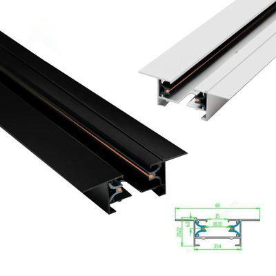 Hệ thống đường ray chiếu sáng đường ray 3m Đèn chiếu sáng Đường ray nhôm