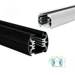 OEM ODM Đường ray LED đen 43-34mm Bốn dây và ba mạch