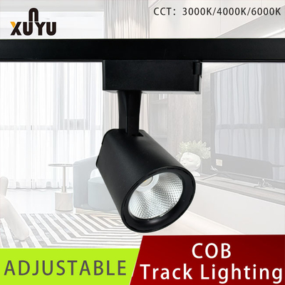 Phòng khách trần 220-240ACV Theo dõi ánh sáng 90 độ có thể điều chỉnh theo chiều dọc