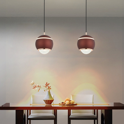 Mặt dây chuyền kính Led 7W Ánh sáng trần thủy tinh tròn hình cầu