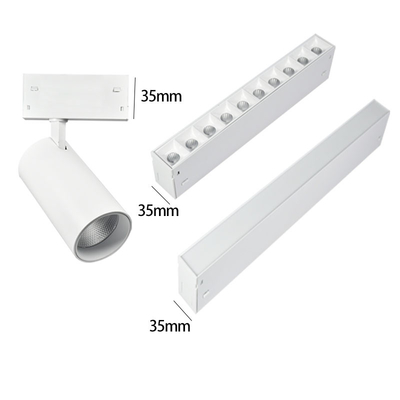 Đèn theo dõi đường sắt từ tính OEM AC100-265V 3000K / 4000K / 6000K
