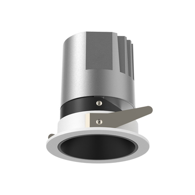 Đèn LED âm trần tròn có thể điều chỉnh độ sáng cạnh hẹp 7W Vật liệu thân nhôm