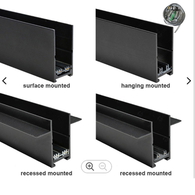 Đèn LED theo dõi từ tính được gắn trên bề mặt đường ray bằng nhôm
