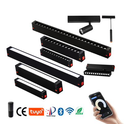 Đèn LED theo dõi từ tính 220v 9w 18w Đèn LED tuyến tính chống lóa