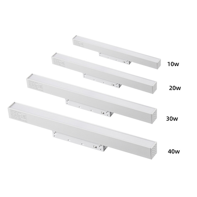 Hotel Villa 48V Đèn theo dõi từ tính 10w 20w 30w Chiếu sáng thương mại tuyến tính màu trắng
