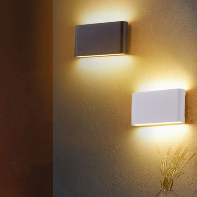 Phòng khách siêu mỏng Phòng ngủ Đầu giường Đèn tường hai đầu 6w 12w Chống nước