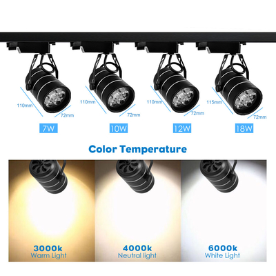 Cửa hàng quần áo thương mại Hộ gia đình Cob Track Spotlight 7w 10w 12w