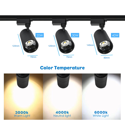 Bề mặt được gắn góc điều chỉnh Cob Led Theo dõi ánh sáng CRI cao