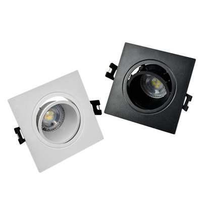 GU10 / Mr16 Vỏ đèn Downlight Âm trần Chất liệu PC cho Siêu thị Đèn Downlight Spotlight