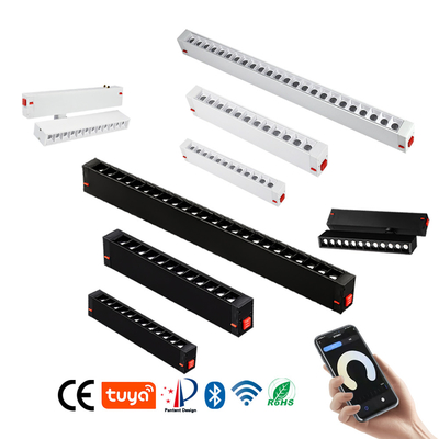 Đen Trắng Hệ thống đèn theo dõi thông minh Đèn chiếu sáng lưới tản nhiệt Tuyến tính thông minh Không có đèn chính