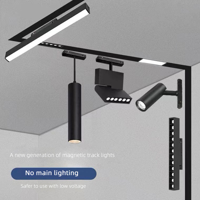 Đèn lưới tản nhiệt tuyến tính nhúng Cob Đèn LED theo dõi từ tính 48V đen trắng