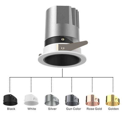Đèn LED âm trần có thể điều chỉnh độ sáng 2,5 inch Đèn LED âm trần Cob cạnh hẹp