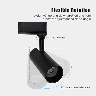Đèn LED theo dõi 2 dây 3 dây Trung tâm mua sắm Dự án nổi bật Đèn LED COB