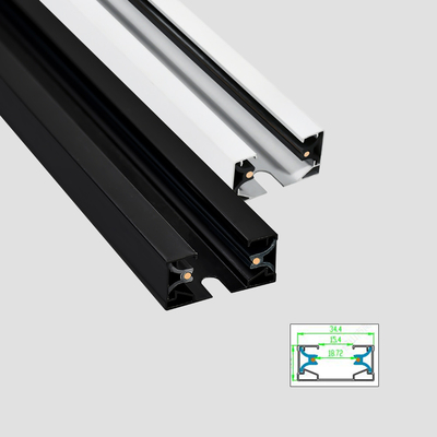 Cửa hàng quần áo 2 dây Spotlight Rail Track Nhôm dày