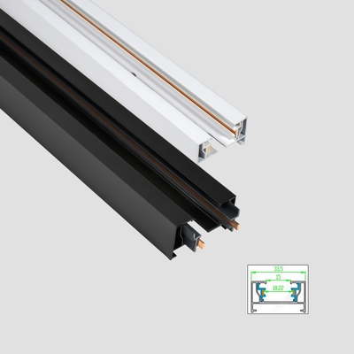 Hệ thống đường ray 2 dây dày được gắn trên bề mặt 1m 1,5m 2m