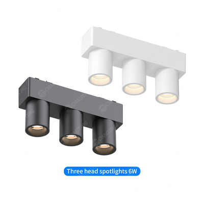 CRI90 Magnetic Three Head Track Light Ceiling Free Led Đen Đen Đen Đen Đen