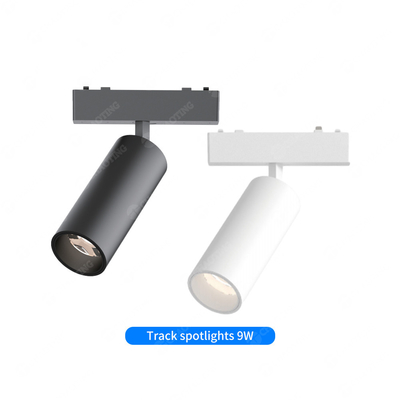 Mặt đất gắn siêu mỏng 24V 48V Magnetic Track Light Đèn chiếu góc điều chỉnh