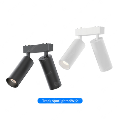 Magnetic Double Head Track Light 18W 4000K 6000K Đèn phản chiếu chống chói