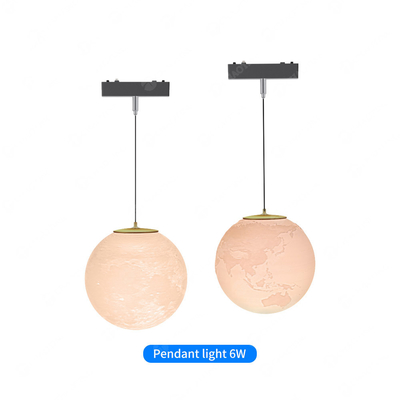 3000K đèn chùm bóng đèn từ tính 6Watt 360° Moon Earth Chandelier