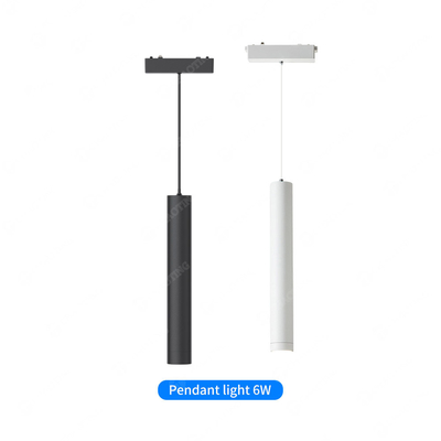 Nhôm từ Đèn đèn lồng thẳng chống chói 6W 24 ° Đèn treo đường ray