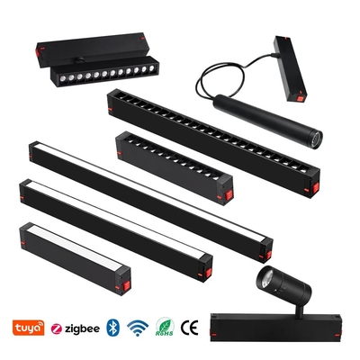 Đèn đèn chiếu sáng dây chuyền đệm 220V Đèn đèn chiếu sáng đường thẳng 7w 10w Đèn đường dẫn từ tính có thể tắt