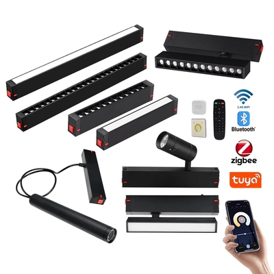 Ce Tuya Smart Nhà sản xuất 220V Hệ thống đèn đường từ tính Đèn đường thương mại với tiếp xúc từ tính