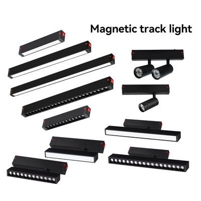 10W 20W Magnetic Track Phòng khách Grille Flood Light Track Light ẩn không có đèn chính
